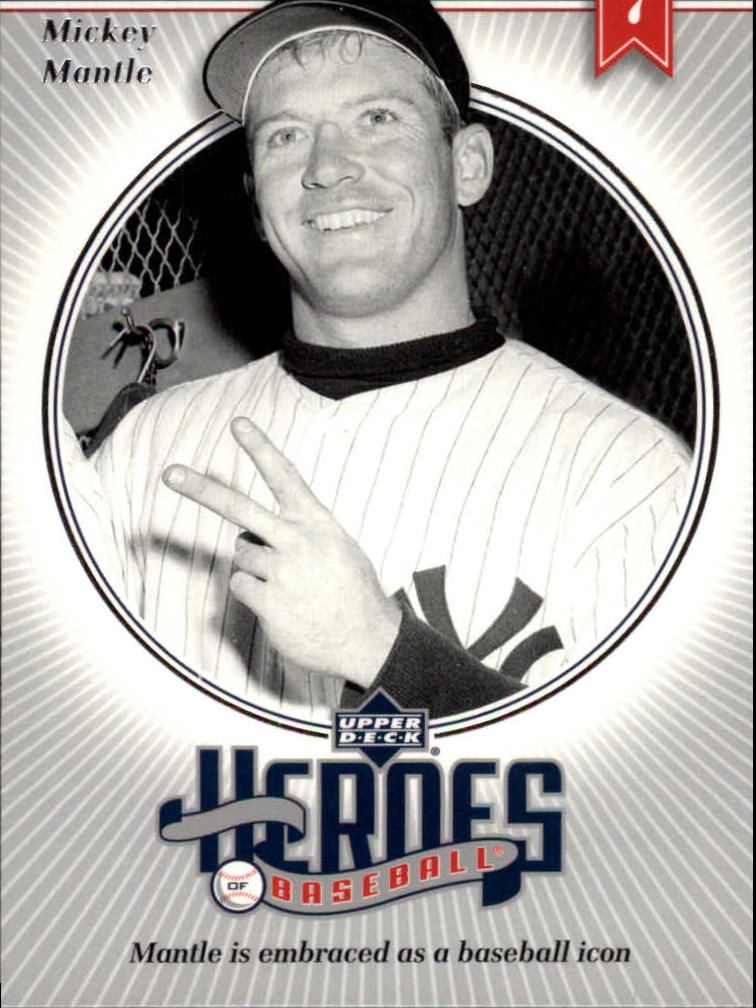 2002 Upper Deck Prospect Premieres Heroes of Baseball #HMM5 Mickey Mantle