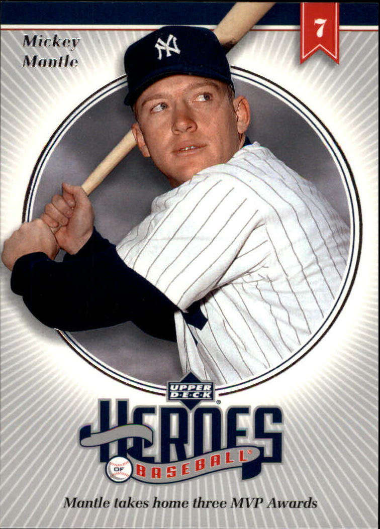 2002 Upper Deck Prospect Premieres Heroes of Baseball #HMM6 Mickey Mantle