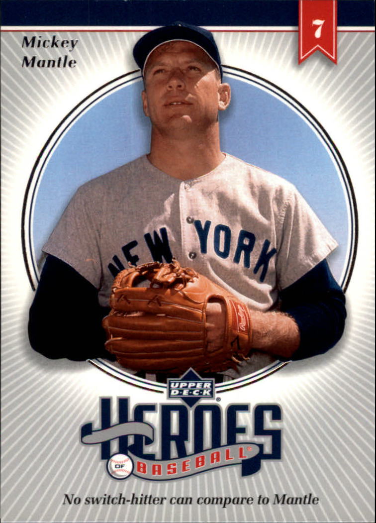 2002 Upper Deck Prospect Premieres Heroes of Baseball #HMM7 Mickey Mantle