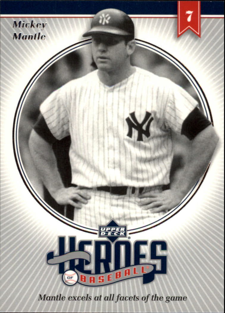 2002 Upper Deck Prospect Premieres Heroes of Baseball #HMM9 Mickey Mantle