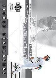 2002 Ultimate Collection Signed Excellence #MM3 Mark McGwire A's/49