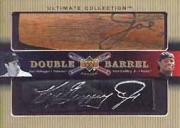 2002 Ultimate Collection Double Barrel Action #DG Joe DiMaggio/Ken Griffey Jr./5