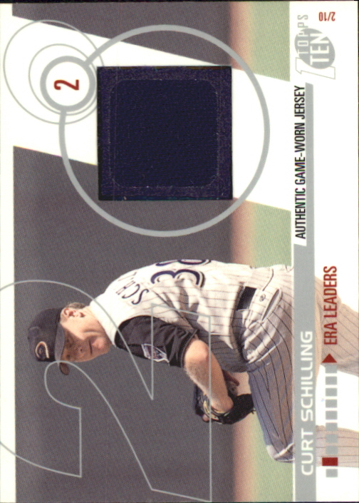2002 Topps Ten Relics #TTRCS Curt Schilling Jsy A