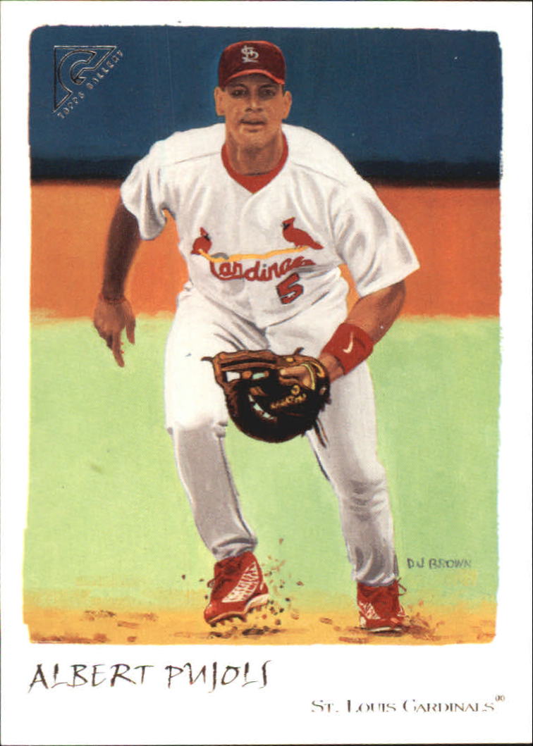 2002 Topps Gallery Veteran Variation 1 #56 Albert Pujols Red Hat