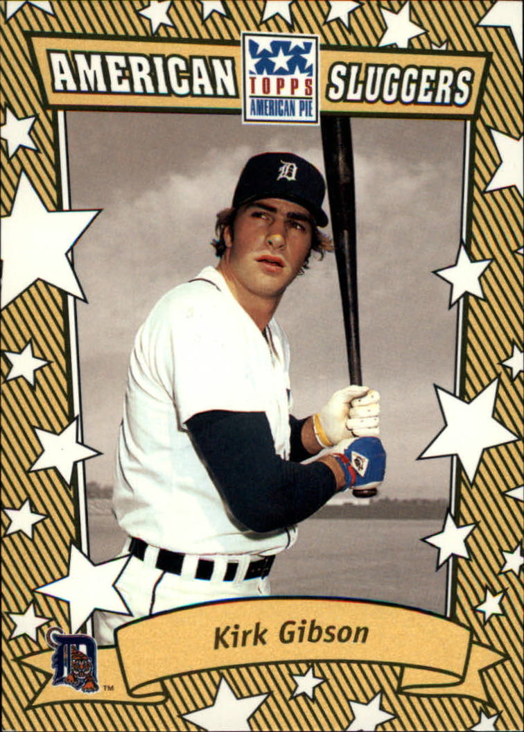 2002 Topps American Pie Sluggers Gold #7 Kirk Gibson
