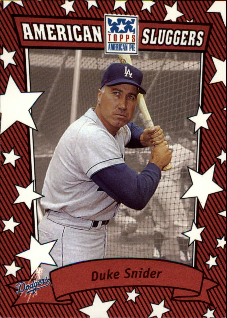 2002 Topps American Pie Sluggers Red #15 Duke Snider
