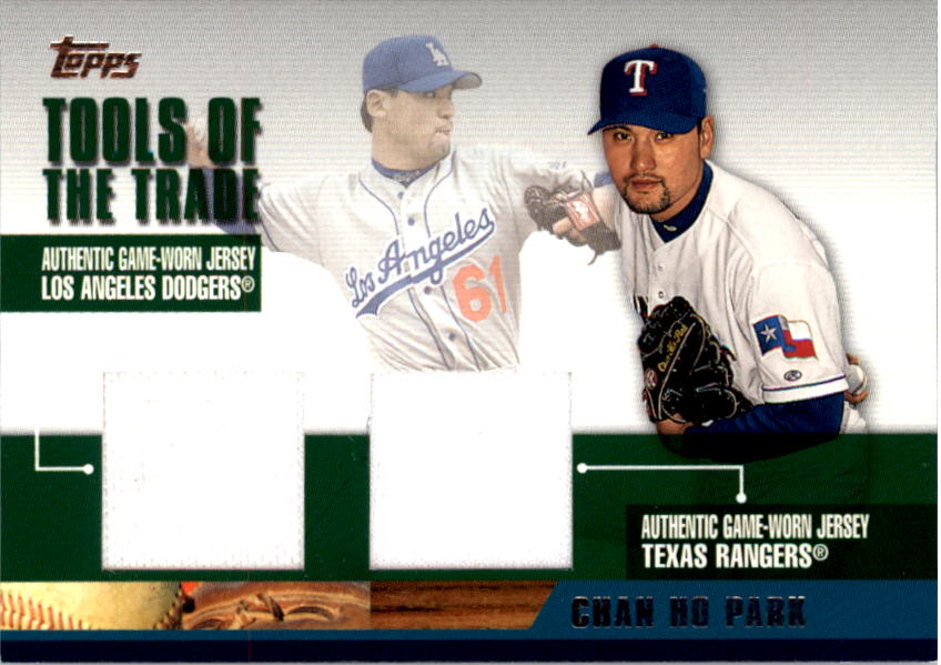 2002 Topps Traded Tools of the Trade Dual Relics #DTRRCP Chan Ho Park Jsy-Jsy B
