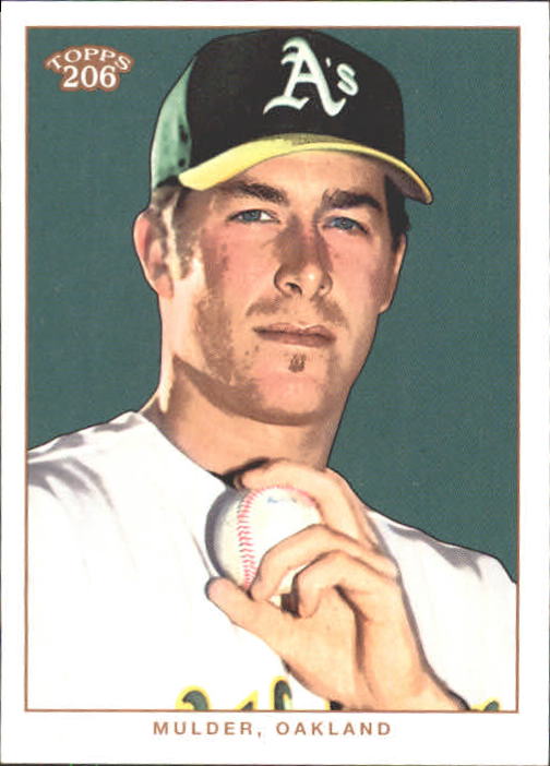 2002 Topps 206 #182A Mark Mulder Green Jsy