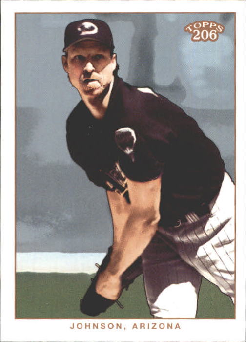 2002 Topps 206 #195A Randy Johnson Black Jsy