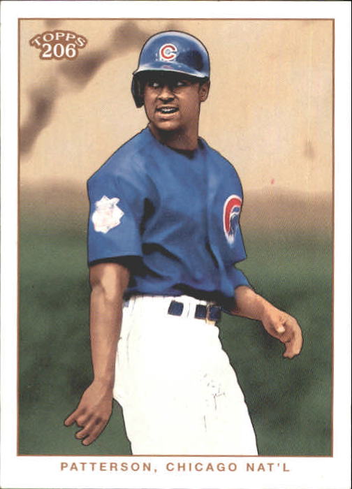 2002 Topps 206 #196A Corey Patterson Blue Jsy