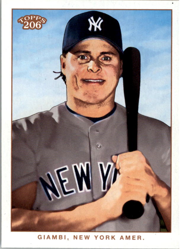 2002 Topps 206 #204B Jason Giambi Grey Jsy