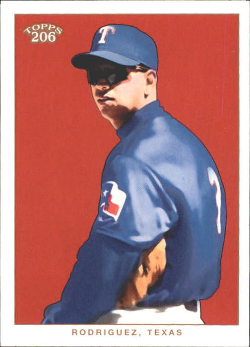 2002 Topps 206 #221A Alex Rodriguez Blue Jsy