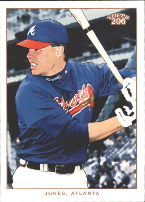2002 Topps 206 #225A Chipper Jones Batting