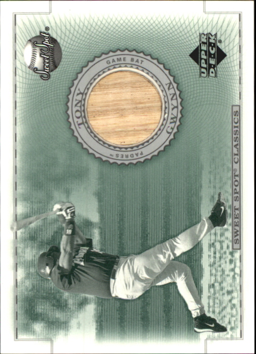 2002 Sweet Spot Classics Game Bat #BTG Tony Gwynn DP
