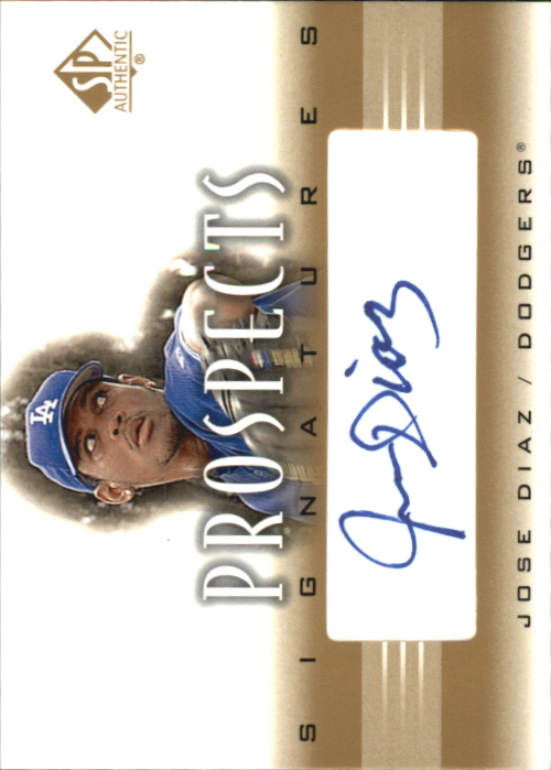 2002 SP Authentic Prospects Signatures #PJDI Jose Diaz
