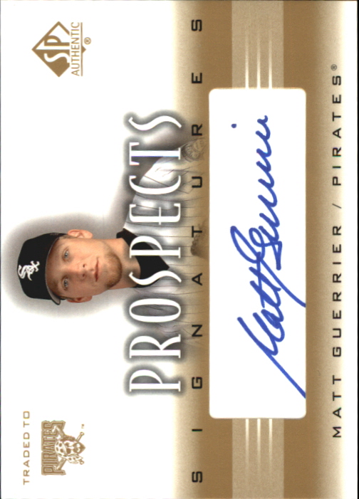 2002 SP Authentic Prospects Signatures #PMG Matt Guerrier