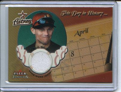 2002 Fleer Tradition Update This Day In History Game Used #2 Craig Biggio Jsy