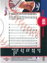 2002 Fleer Triple Crown #166 Greg Maddux back image