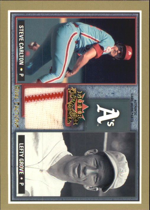 2002 Fleer Fall Classics Rival Factions Game Used #8 Steve Carlton Pants-Grove