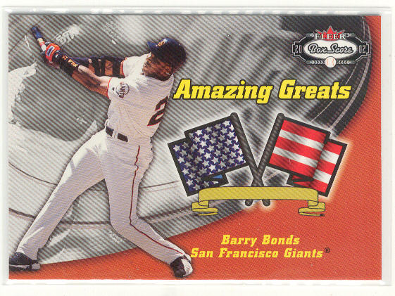 2002 Fleer Box Score Amazing Greats #2 Barry Bonds