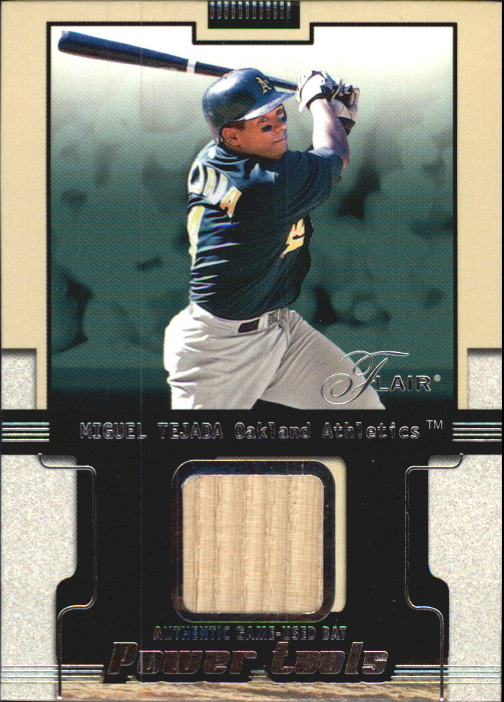 2002 Flair Power Tools Bats #24 Miguel Tejada