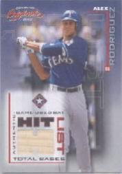 2002 Donruss Originals Hit List Total Bases #3 Alex Rodriguez Rgr Bat/393