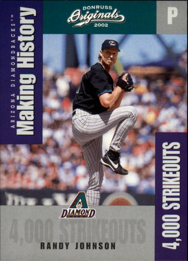 2002 Donruss Originals Making History #4 Randy Johnson