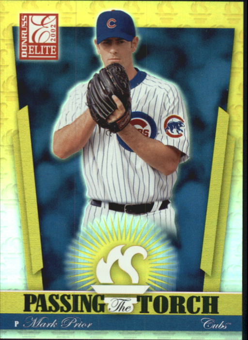 2002 Donruss Elite Passing the Torch #10 Mark Prior