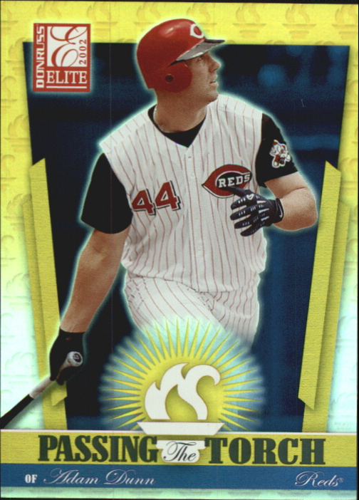 2002 Donruss Elite Passing the Torch #20 Adam Dunn