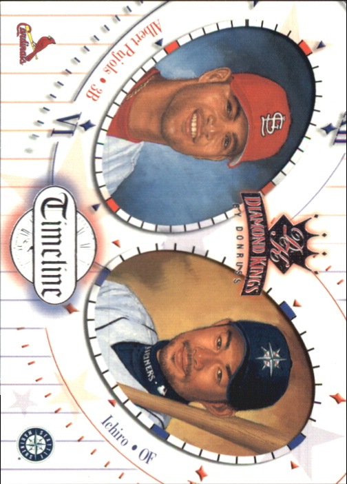 2002 Diamond Kings Timeline #TL5 I.Suzuki/A.Pujols