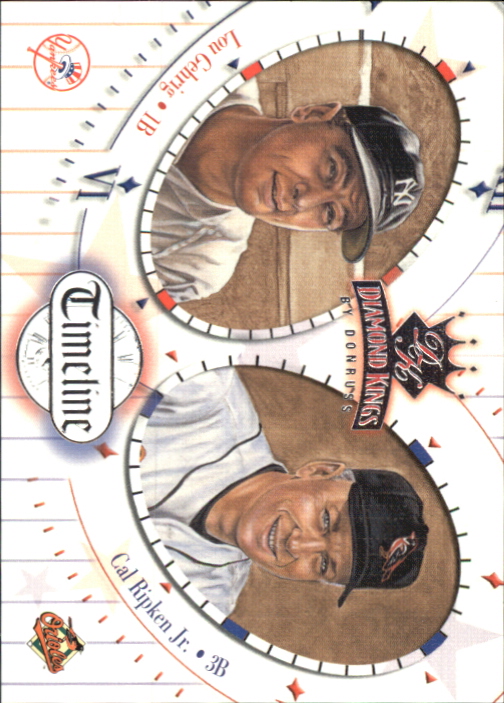 2002 Diamond Kings Timeline #TL8 L.Gehrig/C.Ripken