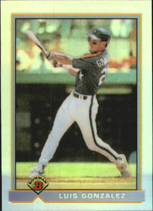 2002 Bowman Chrome Reprints Refractors #BCRLG Luis Gonzalez 91