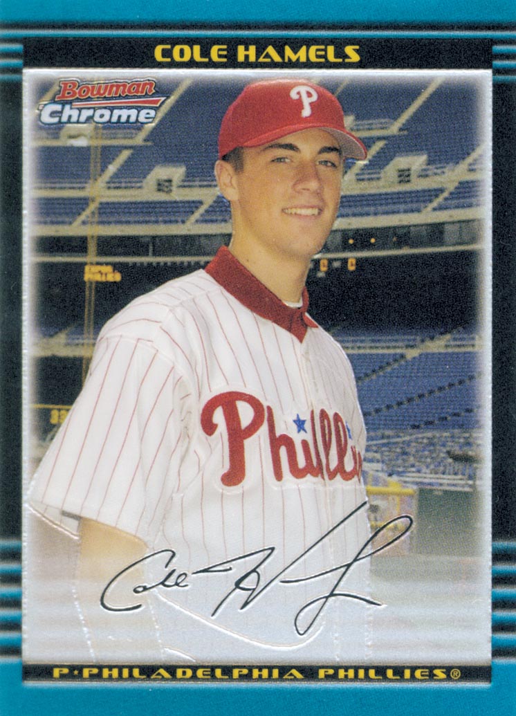 2002 Bowman Chrome Draft #17 Cole Hamels RC