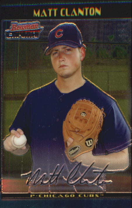 2002 Bowman Chrome Draft #38 Matt Clanton RC