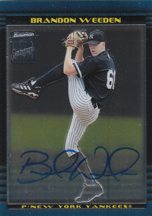 2002 Bowman Chrome Draft #172 Brandon Weeden AU RC