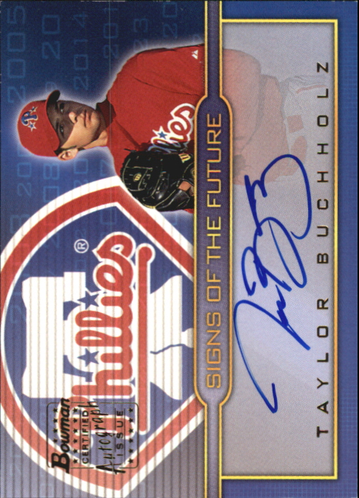2002 Bowman Draft Signs of the Future #TB Taylor Buchholz B