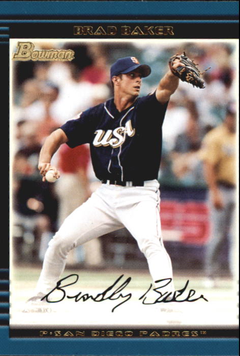 2002 Bowman Draft #BDP126 Brad Baker