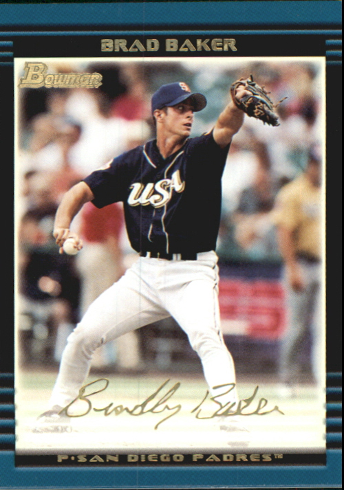 2002 Bowman Draft Gold #BDP126 Brad Baker