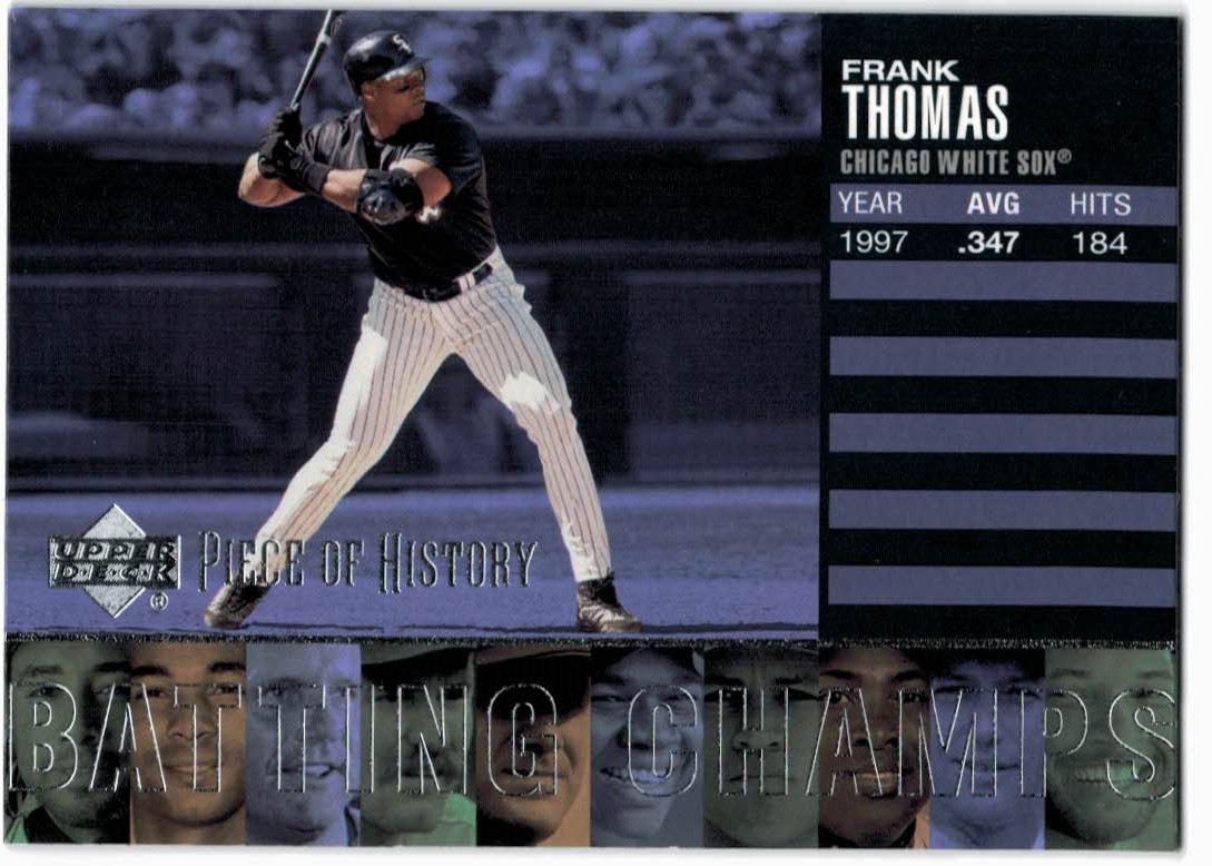 2002 UD Piece of History Batting Champs #B2 Frank Thomas