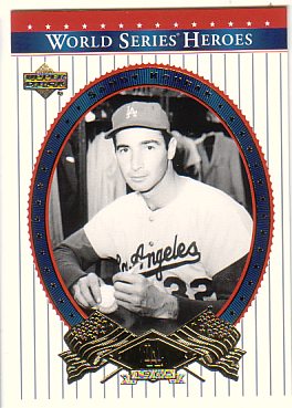 2002 Upper Deck World Series Heroes #30 Sandy Koufax