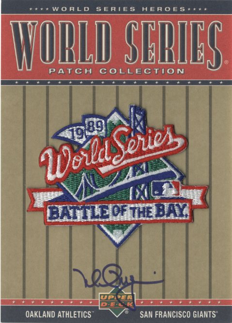 2002 Upper Deck World Series Heroes Patch Collection Signatures #WS89 Mark McGwire