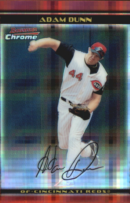 2002 Bowman Chrome X-Fractors #1 Adam Dunn
