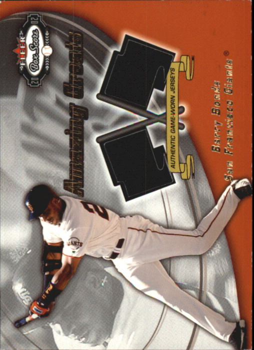 2002 Fleer Box Score Amazing Greats Dual Swatch #2 Barry Bonds