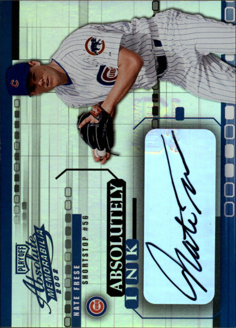 2002 Absolute Memorabilia Absolutely Ink #41 Nate Frese