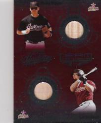 2002 Absolute Memorabilia Team Tandems Materials #14 Jeff Bagwell Bat/Craig Biggio Bat