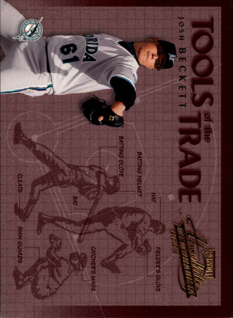 2002 Absolute Memorabilia Tools of the Trade #51 Josh Beckett