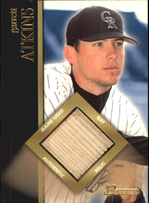2002 Bowman Game Used Relics #BRGA Garrett Atkins Bat F
