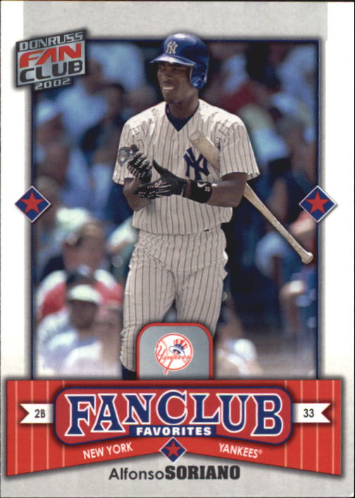 2002 Donruss Fan Club #287 Alfonso Soriano FC