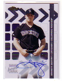 2002 Finest #106 Garrett Gentry FY AU RC