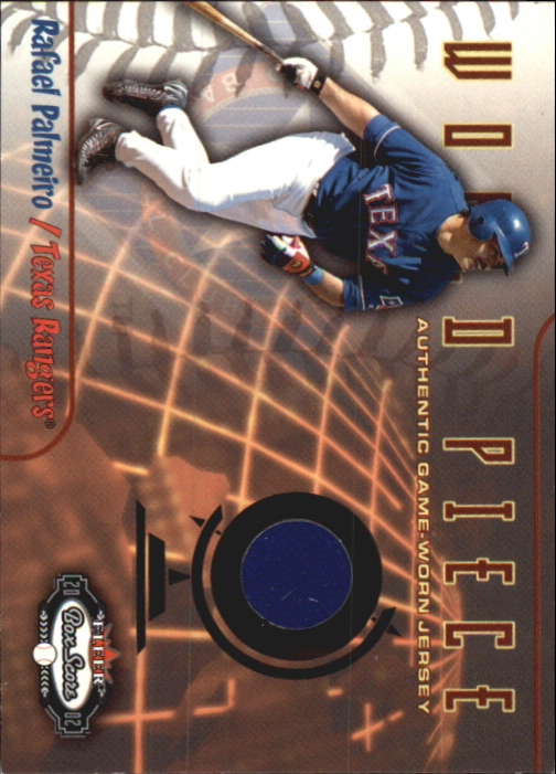 2002 Fleer Box Score World Piece Game Used #8 Rafael Palmeiro Jsy